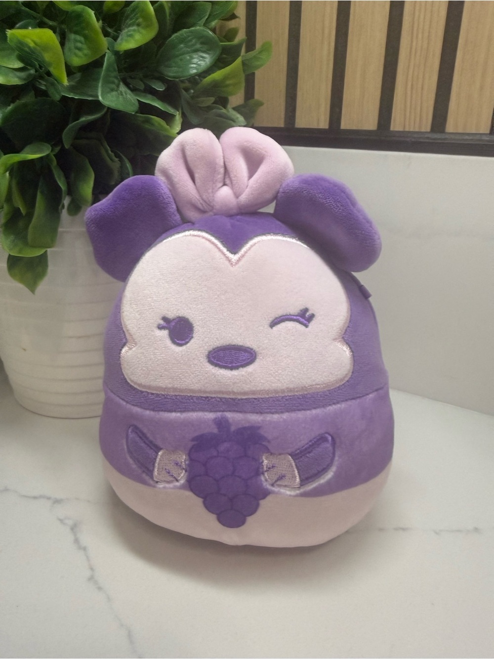 Squishmallow grape scented Minnie Mouse